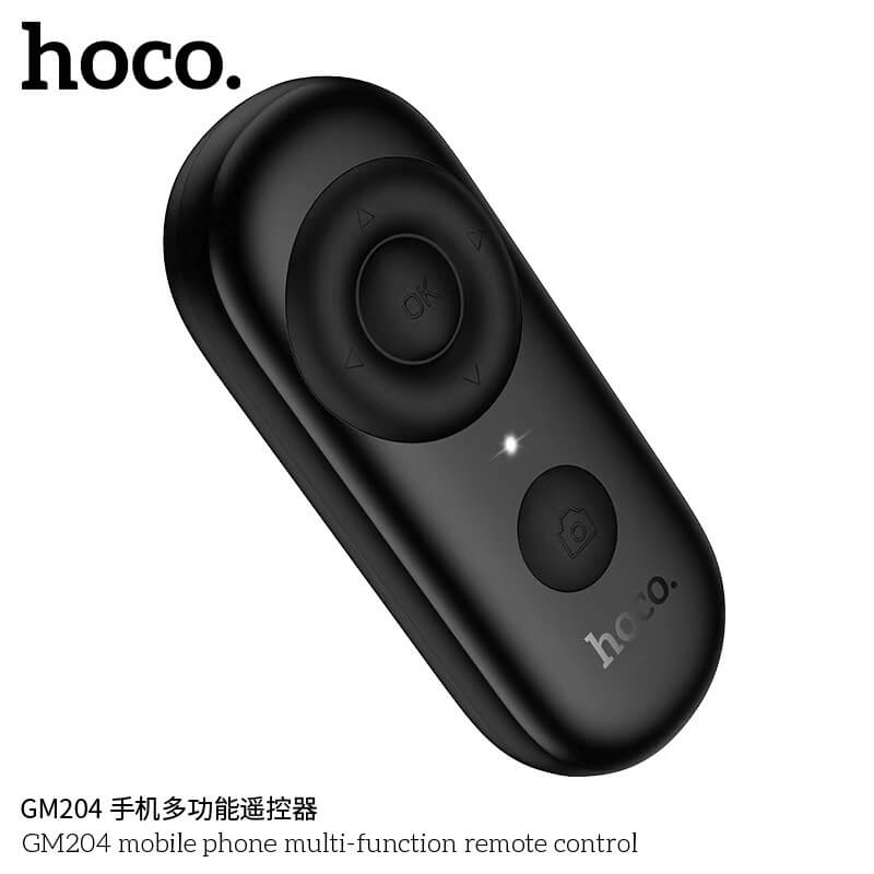 รีโมทควบคุมสมาร์ทโฟนไร้สาย HOCO GM204 BLUETOOTH 5.4 ใช้งานอเนกประสงค์ รองรับทั้ง IOS / ANDROID สีดำ