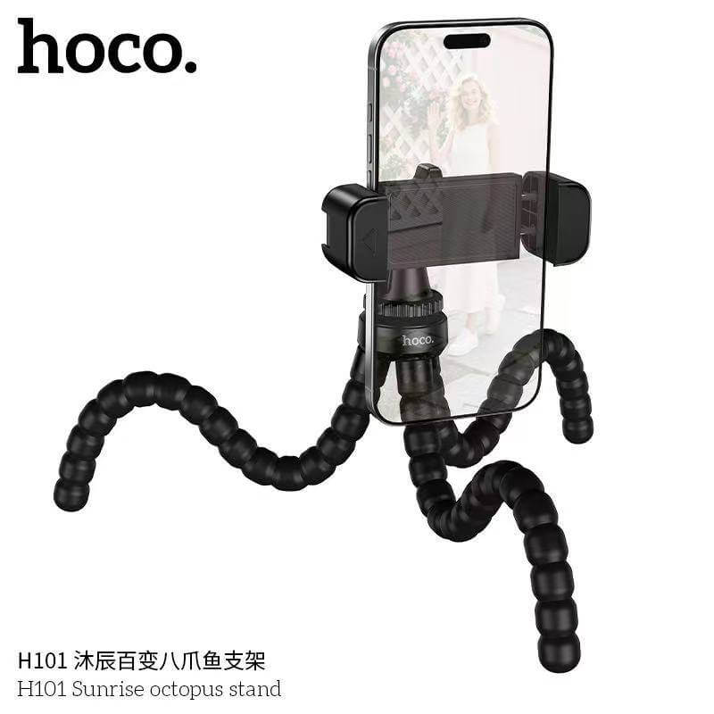 ขาตั้งมือถือ HOCO H101 หนวดปลาหมึก 3 ขา ดัดงอได้ 360&deg; พกพาง่าย ติดตั้งได้ทุกที่ สีดำ