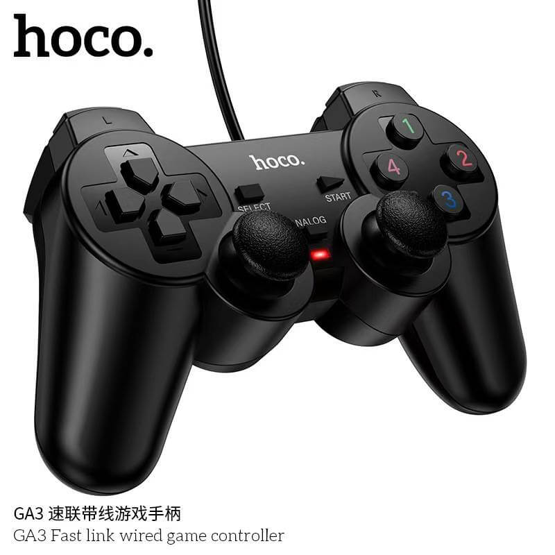 จอยเกม HOCO GA3 สำหรับ PC รองรับระบบ WINDOWS เชื่อมต่อ USB-A สายยาว 1.5 เมตร