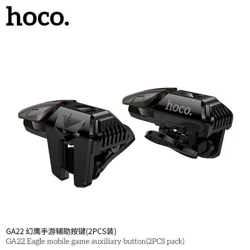 ปุ่มช่วยยิงเกมมือถือ 2 ชิ้น HOCO GA22 รองรับมือถือ 4-7 นิ้ว ช่วยเพิ่มความแม่นยำ เล่นลื่น ยิงไว
