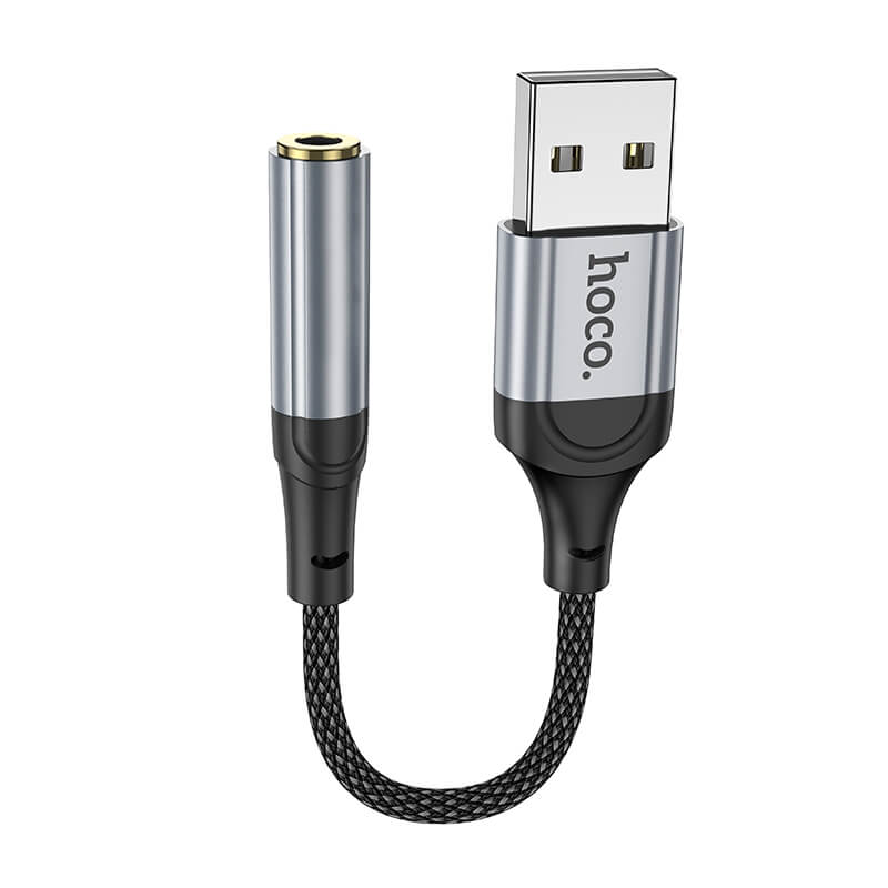 ตัวแปลงหูฟัง USB TO AUX 3.5MM HOCO LS36 ชิป DAC คุณภาพเสียง HIFI รองรับการโทรและฟังเพลง