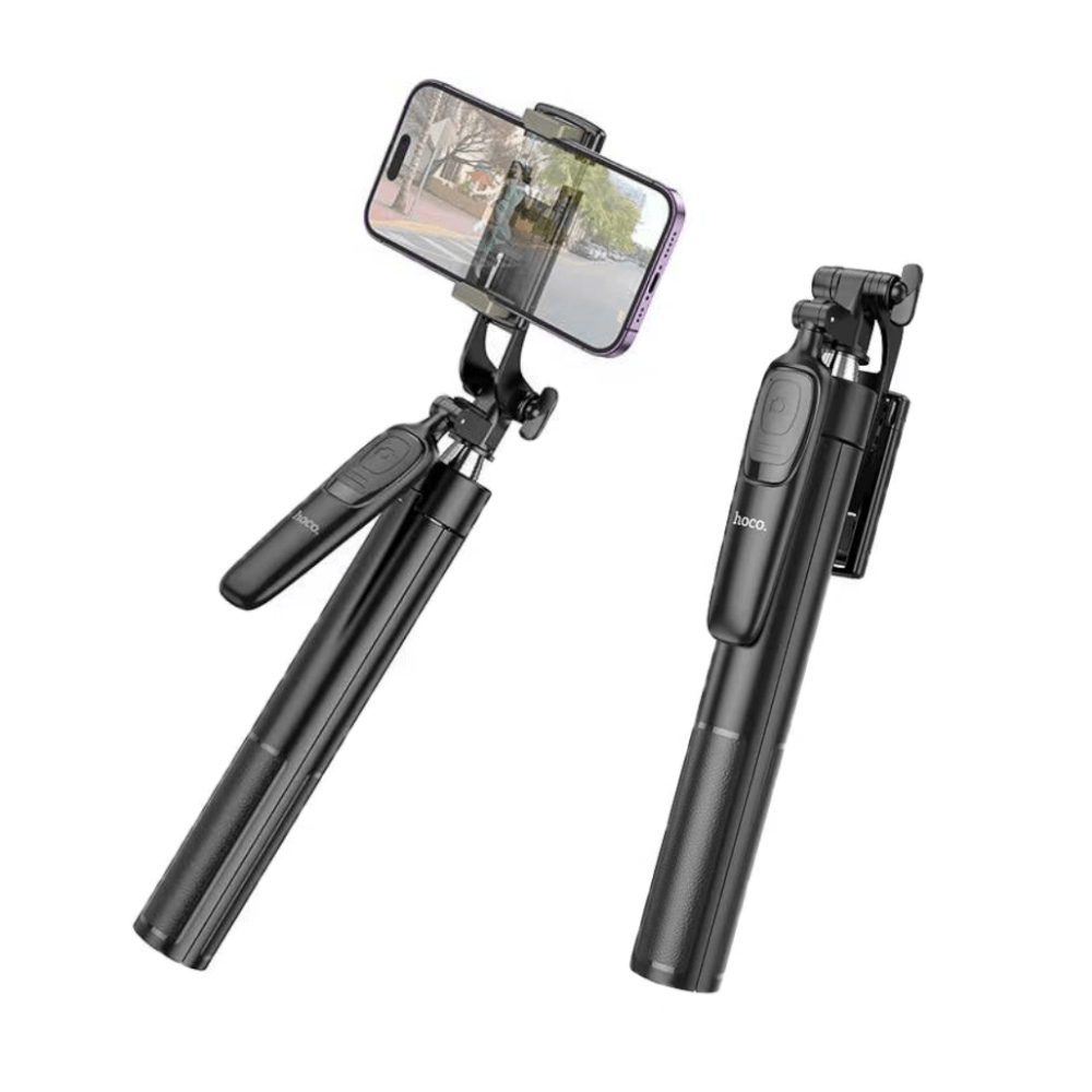 ขาตั้งมือถือ HOCO K19 หมุนได้ 360&deg; ยืดสูงสุด 1.57 เมตร พร้อมรีโมทบลูทูธ