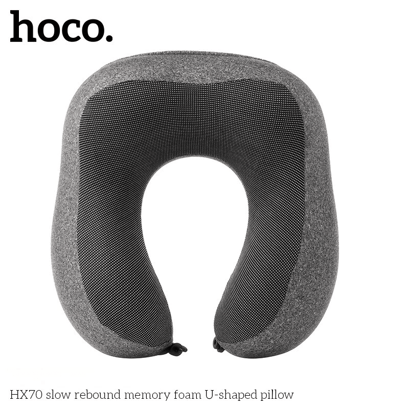 หมอนรองคอ HOCO HX70 เมมโมรี่โฟม ทรงตัว U รองรับต้นคอ 360&deg; พับเก็บได้ พร้อมถุงสำหรับพกพา