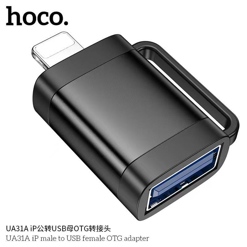 อะแดปเตอร์ LIGHTNING TO USB HOCO UA31A รองรับ OTG ความเร็ว 480MBPS สำหรับ IPHONE 6-14 & IPAD