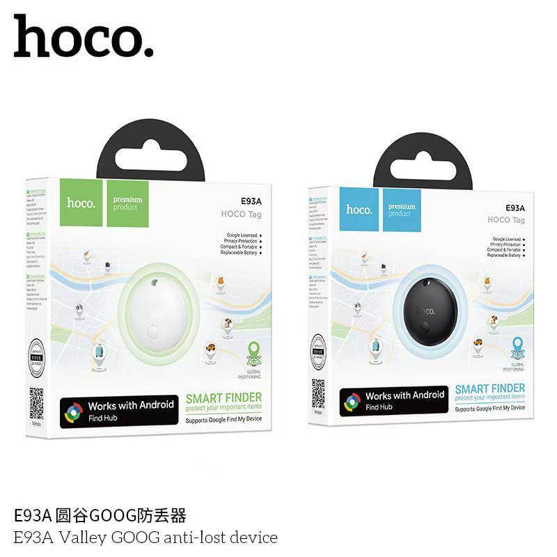 อุปกรณ์ติดตามจีพีเอส HOCO E93A สำหรับ ANDROID รองรับ GOOGLE FIND MY DEVICE สีดำ