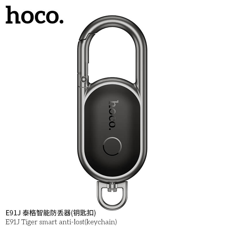 อุปกรณ์ติดตามจีพีเอส HOCO E91J สีดำ รูปแบบพวงกุญแจ สำหรับ รองรับ APPLE FIND MY