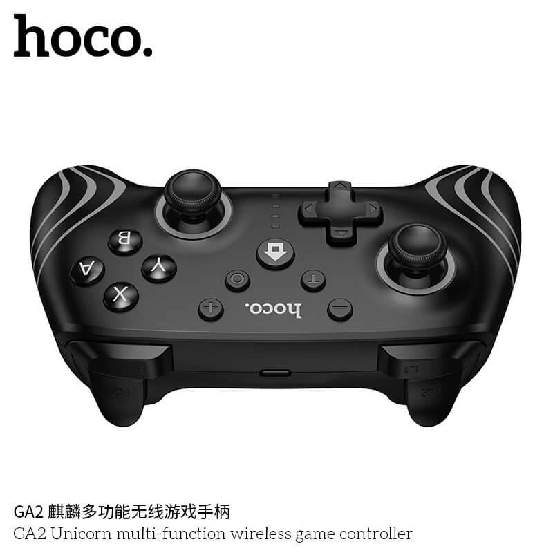 จอยเกมไร้สาย HOCO GA2 สำหรับใช้กับ NINTENDO SWITCH 1-2 รองรับระบบสั่น ปรับโหมดเทอร์โบ สีดำ_2