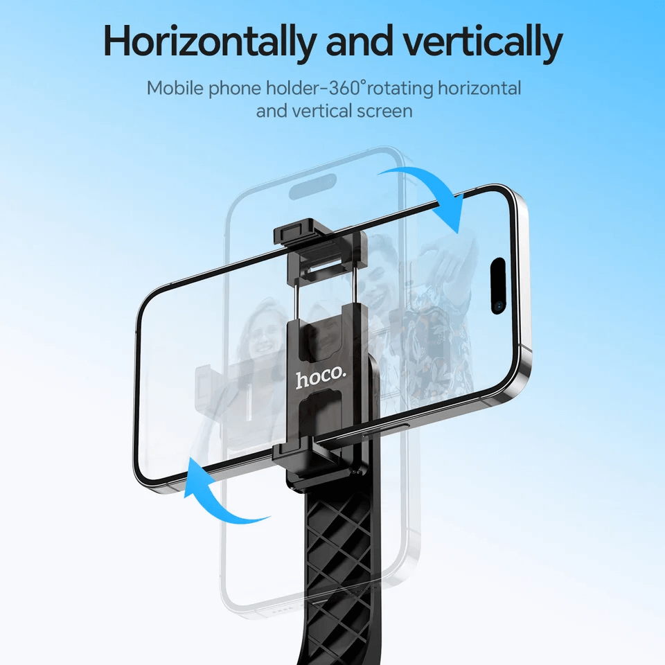 ขาตั้งมือถือ HOCO K20 หมุนได้ 360&deg; ยืดสูงสุด 980MM พร้อมรีโมทบลูทูธ
