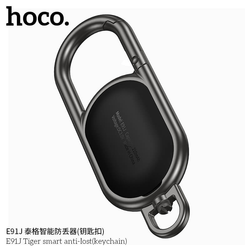 อุปกรณ์ติดตามจีพีเอส HOCO E91J สีดำ รูปแบบพวงกุญแจ สำหรับ รองรับ APPLE FIND MY