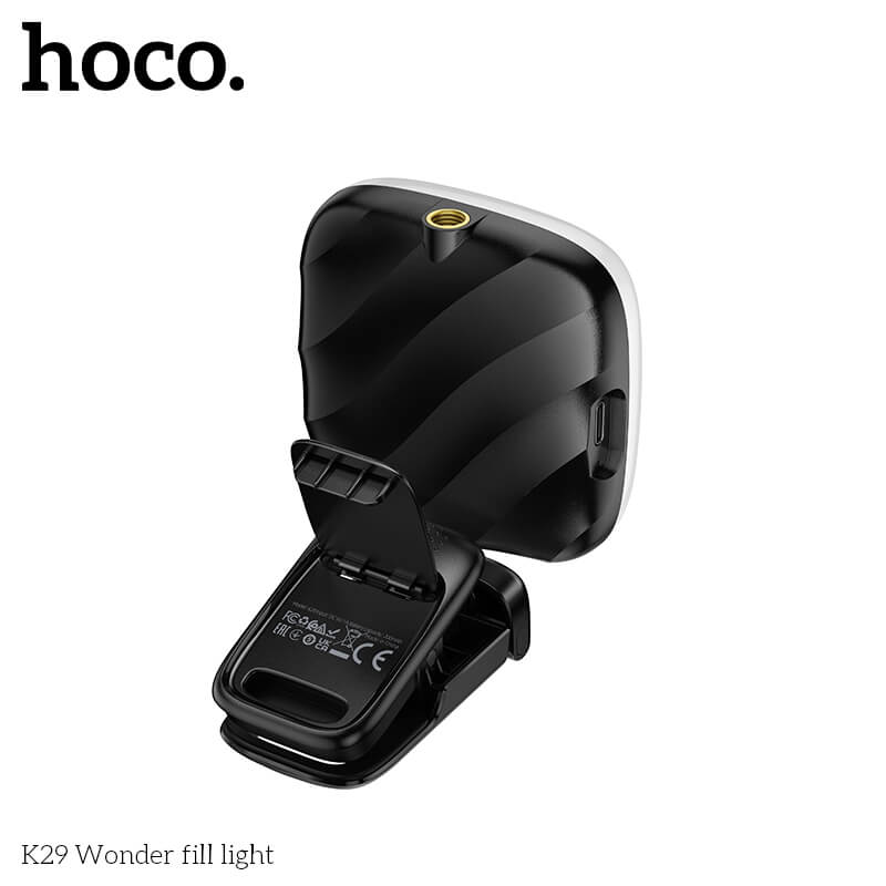 ไฟ LED อเนกประสงค์ HOCO K29 สีดำ ปรับความสว่างได้ 9 ระดับ หมุนได้ 360&deg;