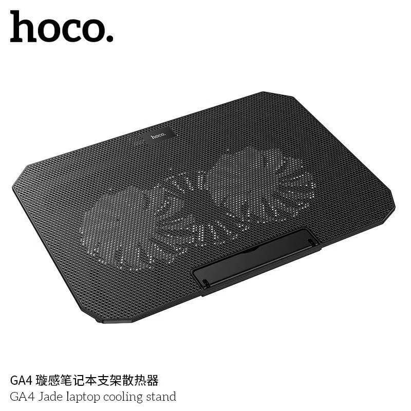 แท่นวางโน๊ตบุ๊ค HOCO GA4 พัดลมคู่ระบายความร้อน ขนาดใบพัด 120MM ปรับได้ 7 ระดับ รองรับโน๊ตบุ๊ค 12-17 นิ้ว