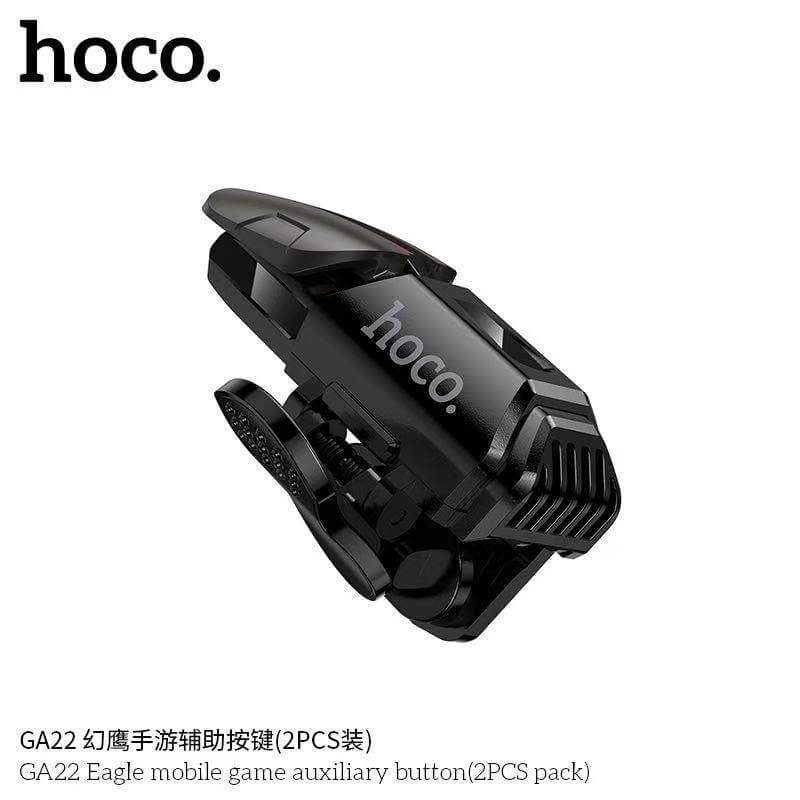 ปุ่มช่วยยิงเกมมือถือ 2 ชิ้น HOCO GA22 รองรับมือถือ 4-7 นิ้ว ช่วยเพิ่มความแม่นยำ เล่นลื่น ยิงไว
