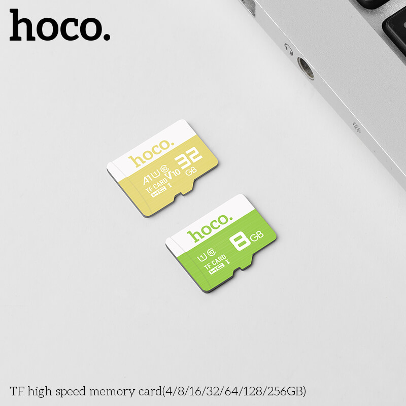 การ์ดหน่วยความจำ MICRO SD HOCO 32GB CLASS 10 ความเร็วสูง สำหรับอุปกรณ์ดิจิทัล
