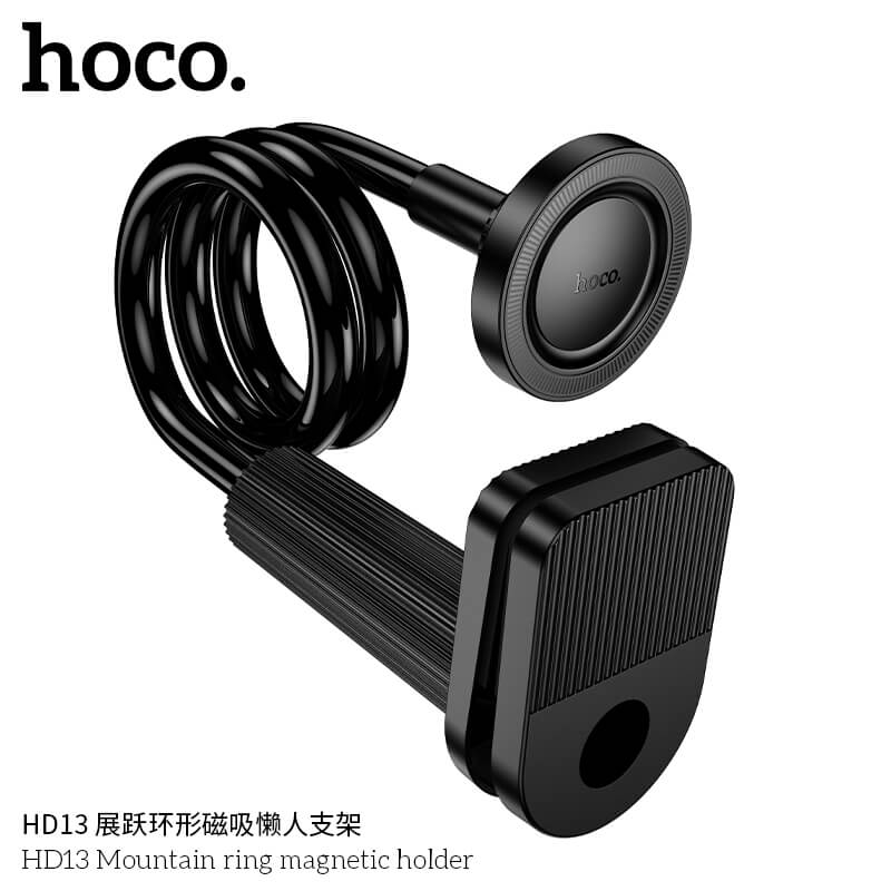 ที่จับโทรศัพท์ HOCO HD13 ชนิดแม่เหล็ก ขายึดแบบหนีบ ปรับได้รอบทิศทาง รองรับมือถือจอ 4.5 - 7 นิ้ว