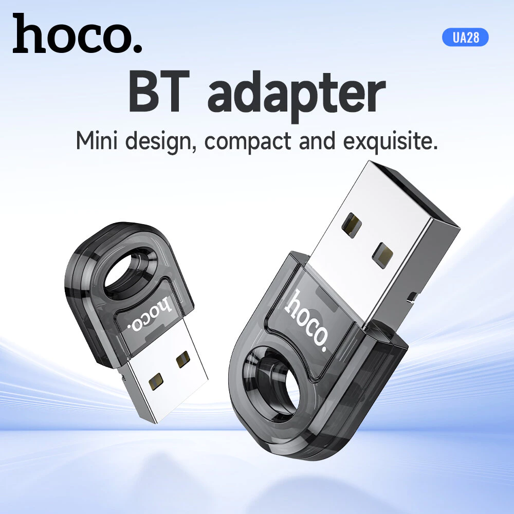 ตัวรับสัญญาณบลูทูธ HOCO UA28 BLUETOOTH 5.1 ความเร็ว 3MBPS ระยะเชื่อมต่อ 10 เมตร