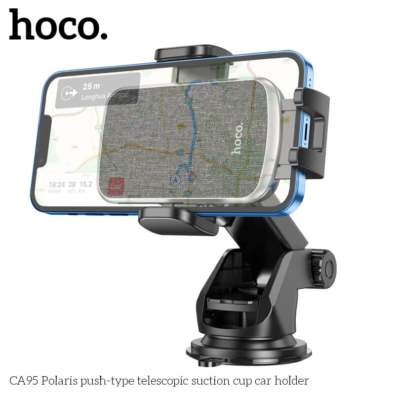 ที่ตั้งโทรศัพท์ในรถยนต์ HOCO CA95 ติดกระจกและคอนโซล ปรับมุมมองได้ 360&deg; CAR HOLDER