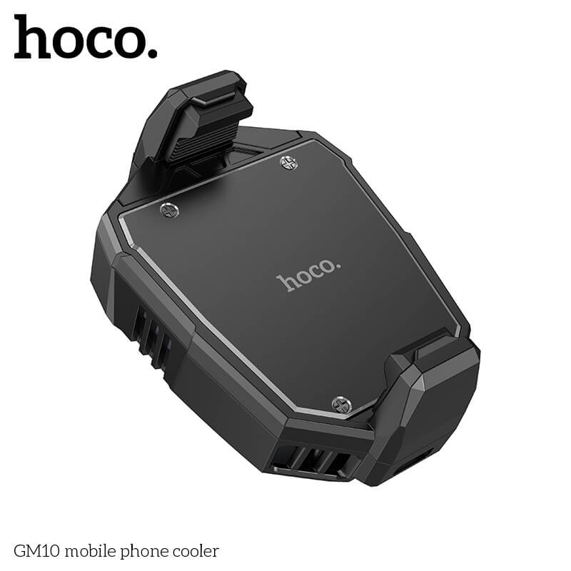 พัดลมระบายความร้อนมือถือ HOCO GM10 รองรับขนาดจอ 4.5-7 นิ้ว สีดำ