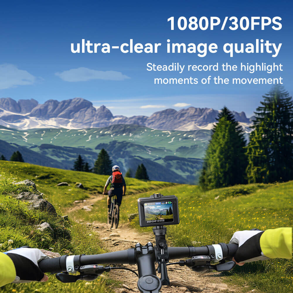 กล้องแอคชั่น HOCO DV100 สีดำ กันน้ำลึก 30 เมตร เลนส์ 150 องศา 1080P / 30FPS หน้าจอ IPS 2 นิ้ว