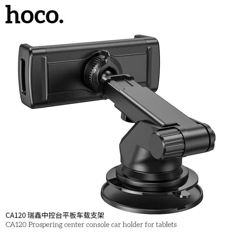 ที่จับแท็บเล็ตในรถยนต์ HOCO CA120 หมุนได้ 360&deg; สำหรับติดตั้งบนแดชบอร์ด / กระจกหน้ารถ รองรับแท็บเล็ตและสมาร์ทโฟนขนาด 4.7&ndash;10.5 นิ้ว