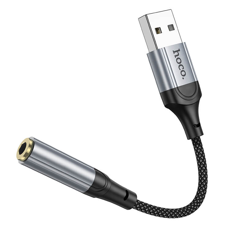 ตัวแปลงหูฟัง USB TO AUX 3.5MM HOCO LS36 ชิป DAC คุณภาพเสียง HIFI รองรับการโทรและฟังเพลง
