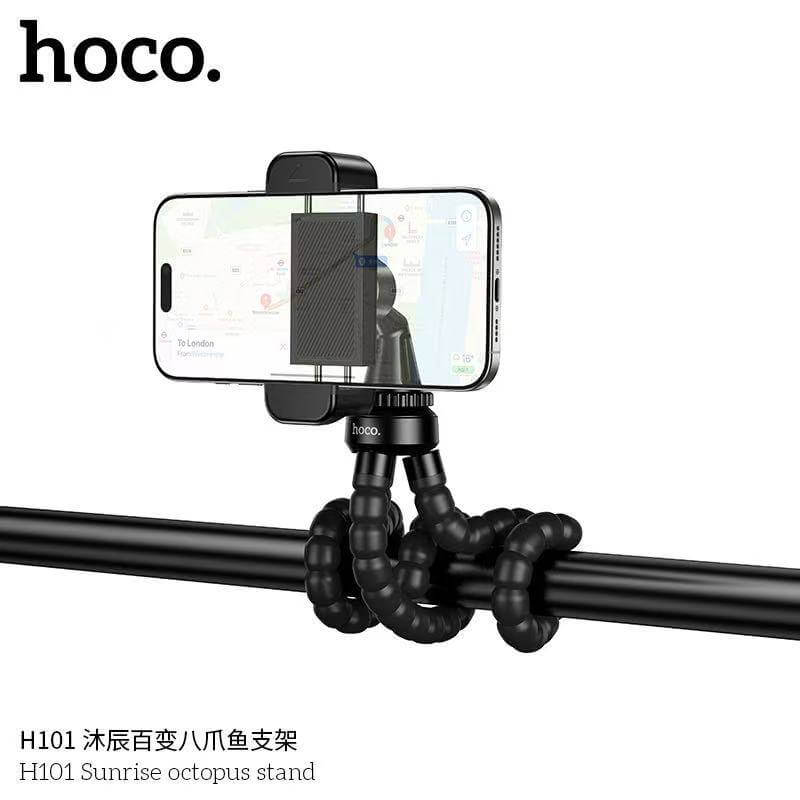 ขาตั้งมือถือ HOCO H101 หนวดปลาหมึก 3 ขา ดัดงอได้ 360&deg; พกพาง่าย ติดตั้งได้ทุกที่ สีดำ