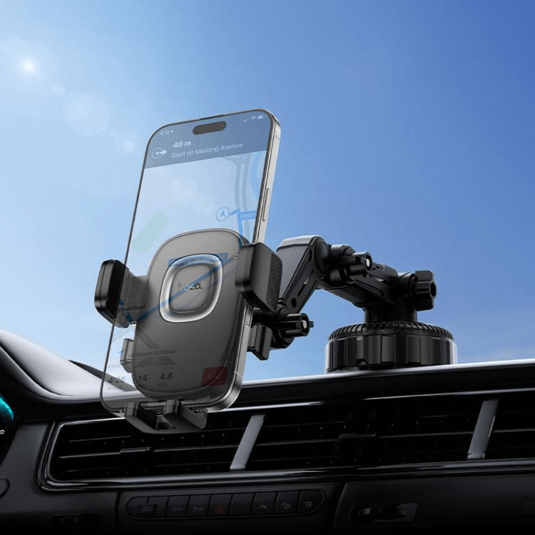 ที่จับโทรศัพท์ HOCO H89 ฐานสุญญากาศใหญ่พิเศษ 90MM ปรับมุม 3 แกน หมุนได้ 360&deg; ติดกระจก / คอนโซล