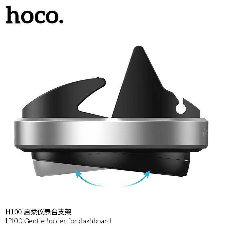 ที่วางโทรศัพท์ในรถ HOCO H100 สำหรับติดคอนโซล หมุนได้ 360&deg; รองรับมือถือ 4.5-7 นิ้ว