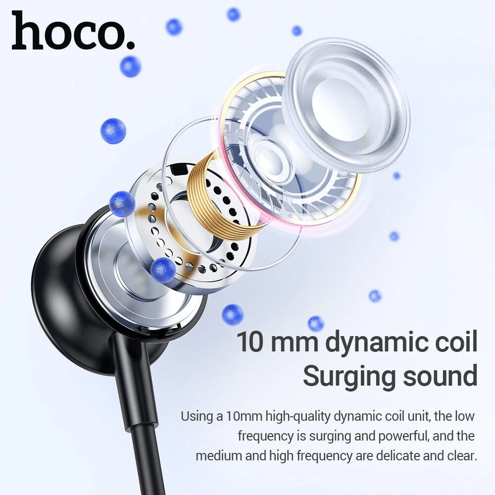 หูฟังไร้สาย HOCO ES62 สีเทา แบบคล้องคอ ใช้งานได้ต่อเนื่อง 120 ชม. รองรับ TF CARD ความจุ 32 GB