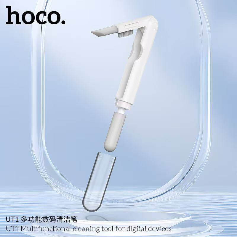 ชุดทำความสะอาดอุปกรณ์ดิจิทัล 3-IN-1 HOCO UT1 สำหรับหูฟัง มือถือ แกดเจ็ต สีขาว
