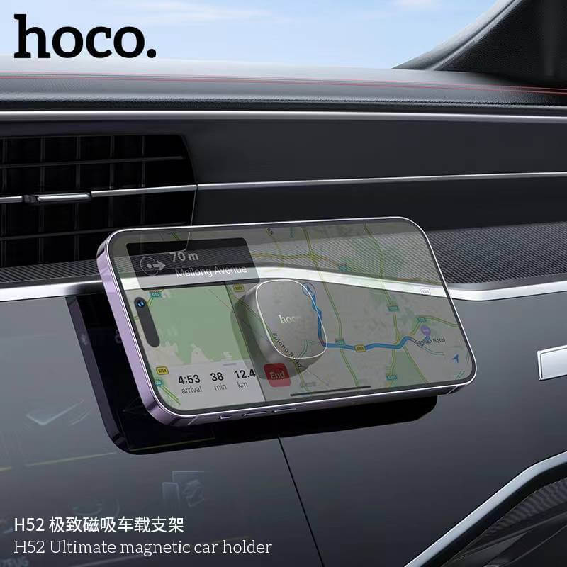 ที่ยึดโทรศัพท์ในรถ HOCO H52 ชนิดแม่เหล็ก N42 ติดคอนโซล/แดชบอร์ด รองรับมือถือ 4.5 &ndash; 7 นิ้ว