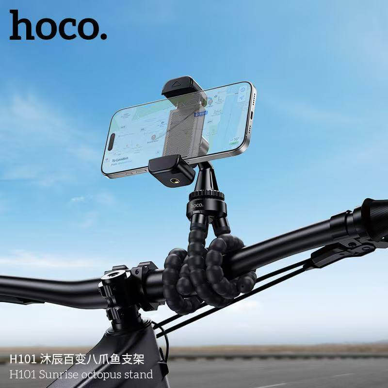 ขาตั้งมือถือ HOCO H101 หนวดปลาหมึก 3 ขา ดัดงอได้ 360&deg; พกพาง่าย ติดตั้งได้ทุกที่ สีดำ