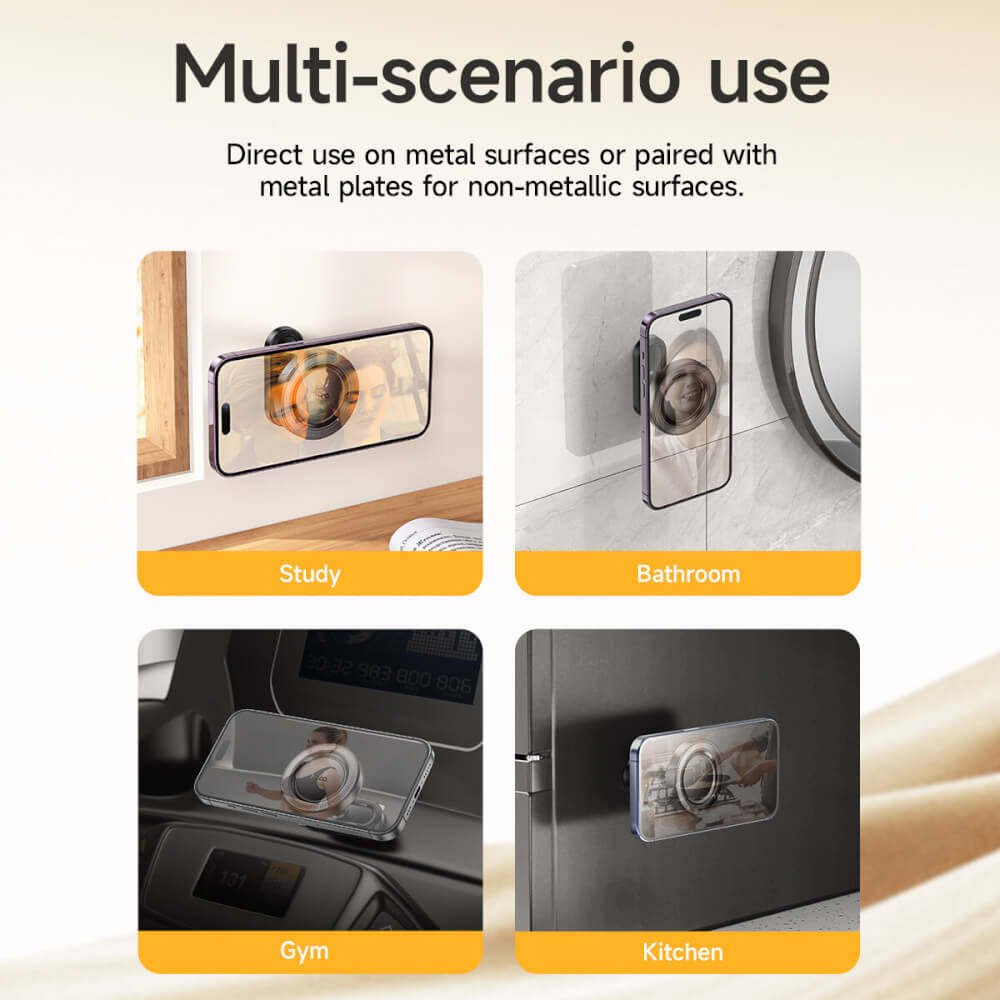 ที่จับมือถือแบบแม่เหล็ก MAGSAFE HOCO H58 ใช้ติดได้หลายสถานการณ์ ตู้เย็น รถยนต์ พื้นผิวเรียบต่างๆ