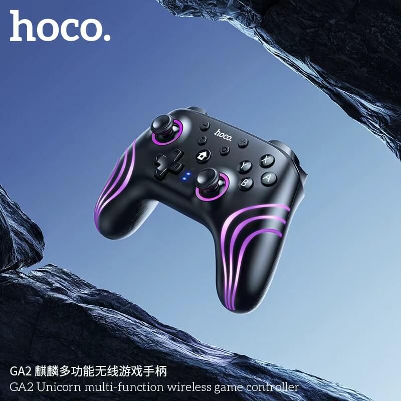 จอยเกมไร้สาย HOCO GA2 สำหรับใช้กับ NINTENDO SWITCH 1-2 รองรับระบบสั่น ปรับโหมดเทอร์โบ สีดำ_6
