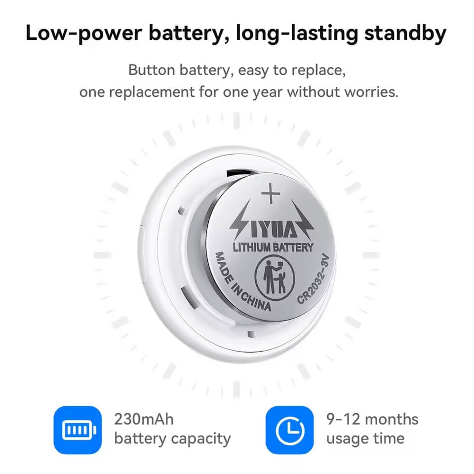 อุปกรณ์ติดตามสัตว์เลี้ยง HOCO E91C GPS TAG แบบคล้องปลอกคอ รองรับ APPLE FIND MY สีขาว