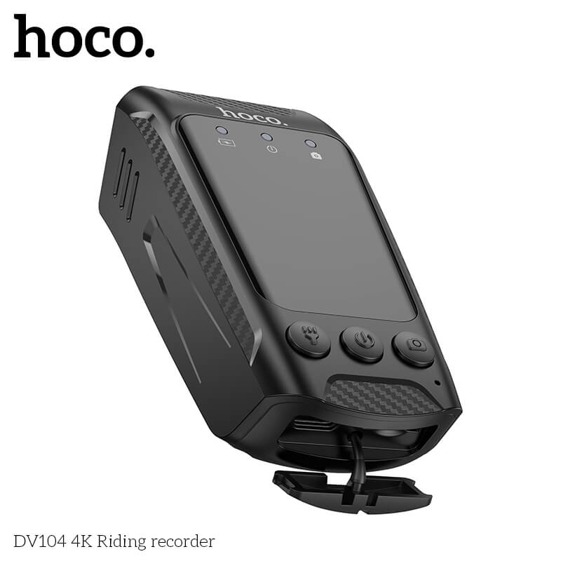 กล้องติดจักรยาน HOCO DV104 4K 60FPS พร้อมไฟหน้าในตัว 1000LM หน้าจอ IPS HD กันสั่น กันน้ำ IPX5 รองรับ WIFI และ APP