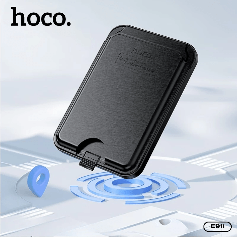 กระเป๋าใส่บัตร MAGSAFE WALLET GPS HOCO E91I รองรับ APPLE IOS ติดตามตำแหน่งทั่วโลก