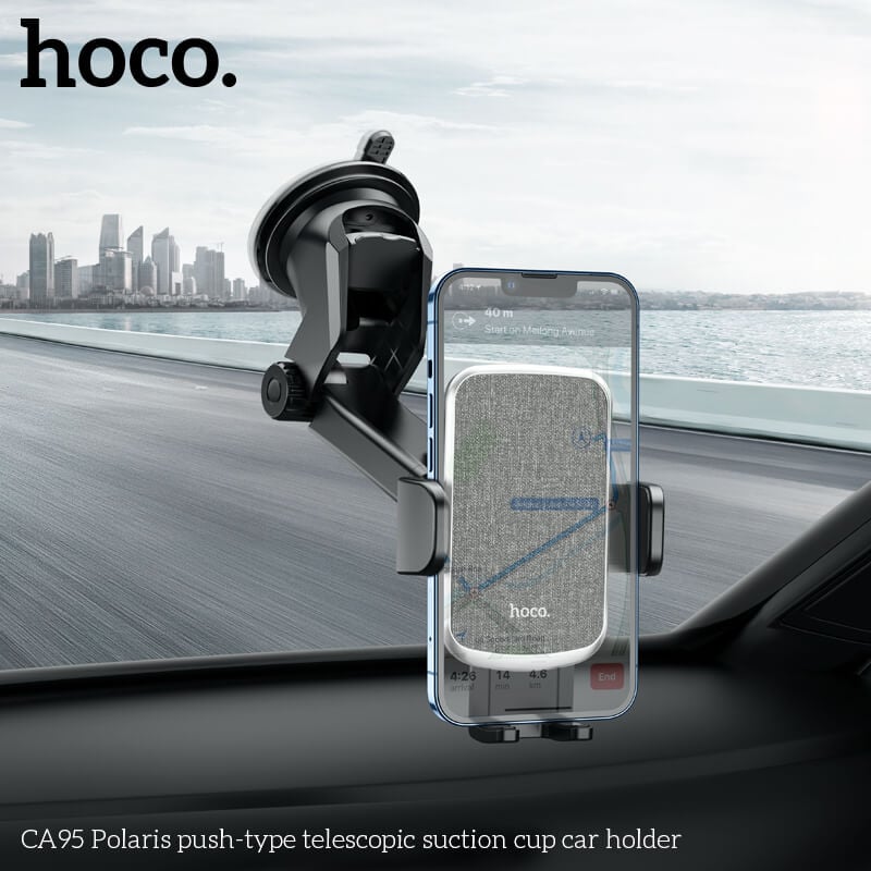 ที่ตั้งโทรศัพท์ในรถยนต์ HOCO CA95 ติดกระจกและคอนโซล ปรับมุมมองได้ 360&deg; CAR HOLDER