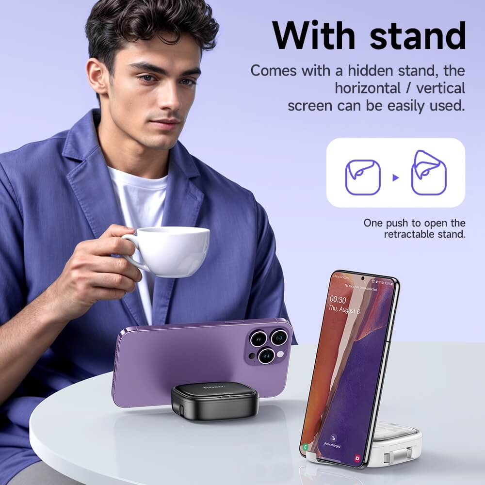 ชุดสายชาร์จเร็ว 6IN1 HOCO U140 สีดำ พร้อมกล่องเก็บ TYPE-C TO TYPE-C จ่ายไฟ 60W และหัวแปลง 3 ชนิด