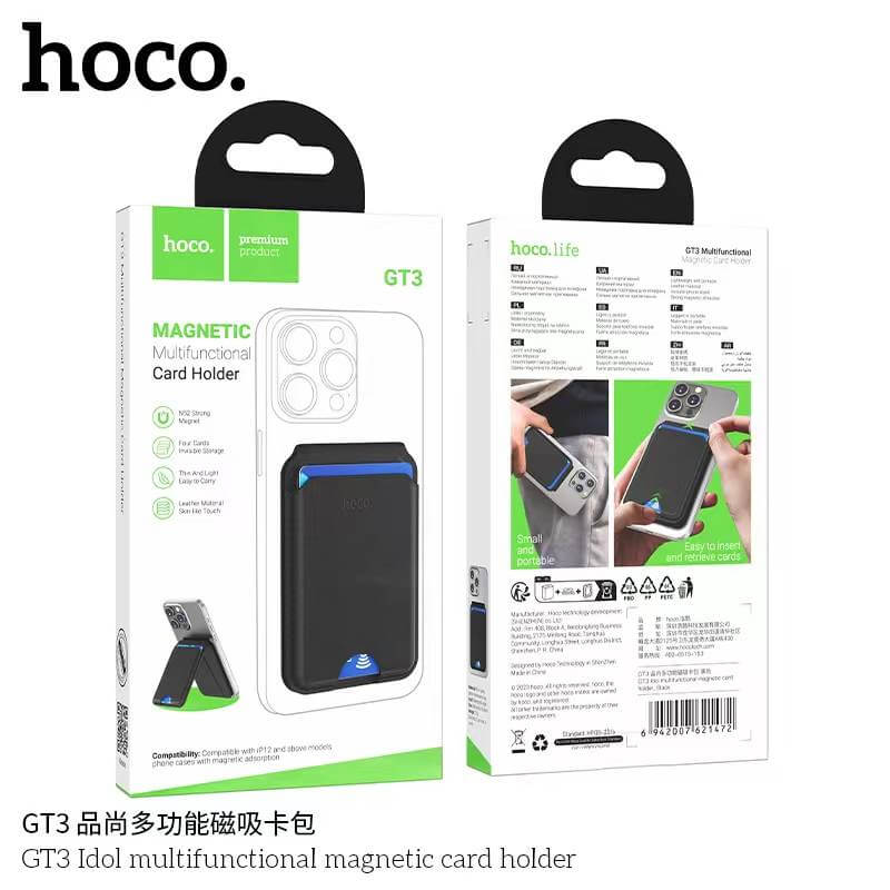ขาตั้งมือถือแม่เหล็ก+ที่เก็บบัตร HOCO GT3 MAGNETIC WALLET สำหรับ IOS HC6