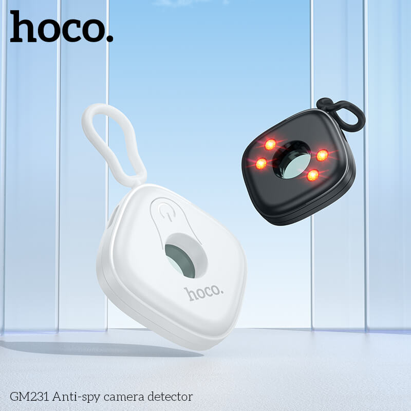 เครื่องตรวจจับกล้องอินฟาเรด HOCO GM231 ป้องกันการแอบถ่าย เพิ่มความปลอดภัย ตรวจจับระยะ 5 เมตร สีขาว