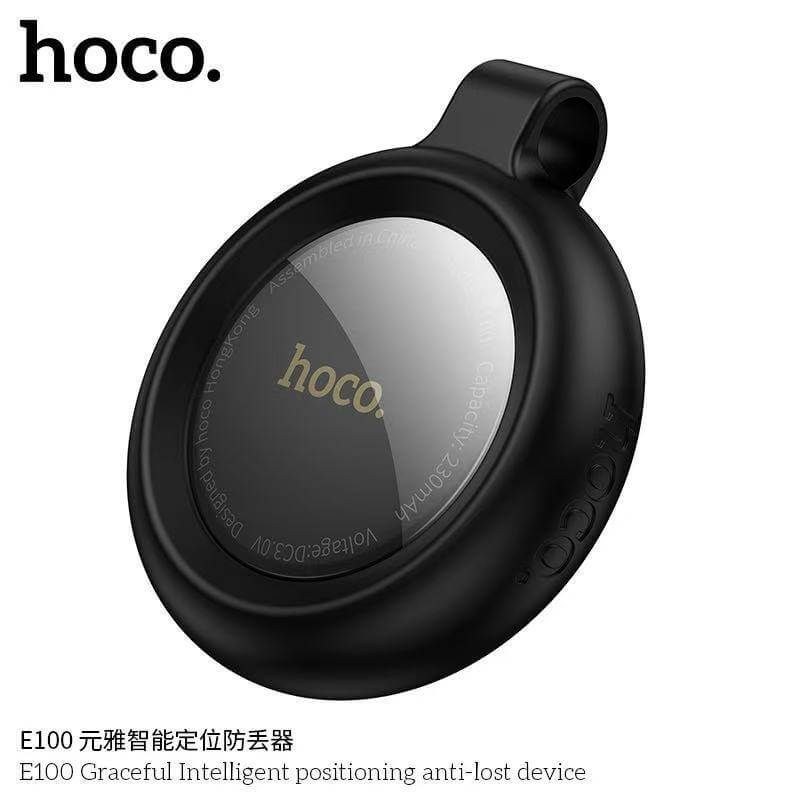 อุปกรณ์ติดตามจีพีเอส HOCO E100 สำหรับ APPLE IOS พร้อมเคสซิลิโคนในตัว สีขาว