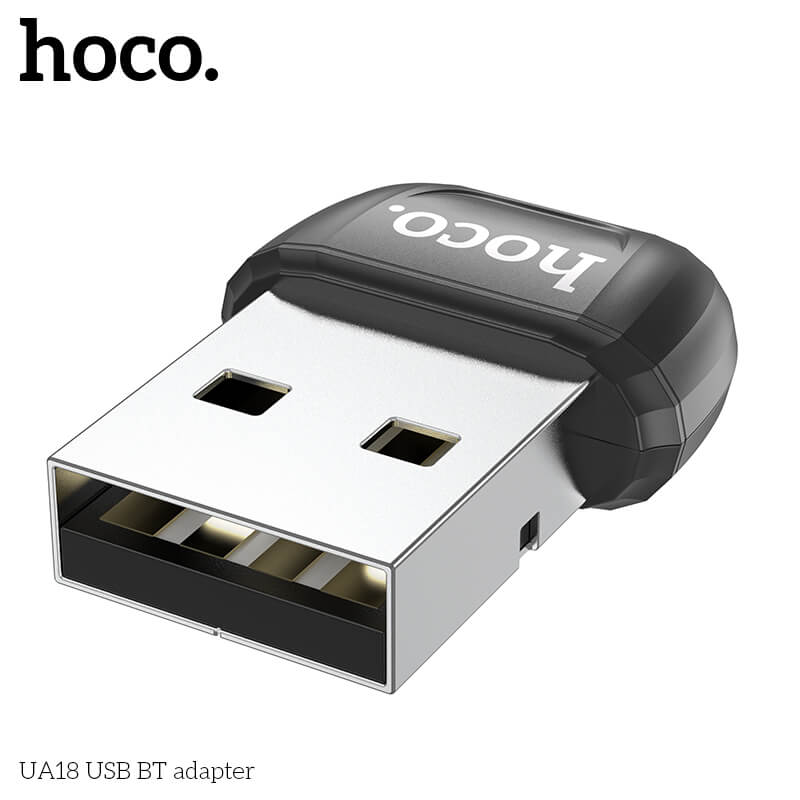 ตัวรับสัญญาณบูลทูธ HOCO UA18 BLUETOOTH 5.0 รองรับ คีย์บอร์ด, เมาส์, ลำโพง, คอนโทรเลอร์, หูฟัง