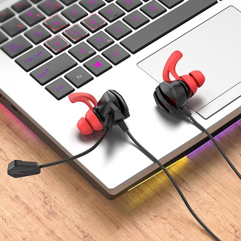หูฟังเกมมิ่ง HOCO M105 ไมโครโฟน HD ถอดออกได้ สายแจ็ค AUX 3.5 MM ยาว 1.2 เมตร