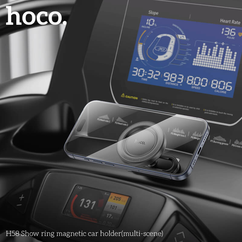 ที่จับมือถือแบบแม่เหล็ก MAGSAFE HOCO H58 ใช้ติดได้หลายสถานการณ์ ตู้เย็น รถยนต์ พื้นผิวเรียบต่างๆ