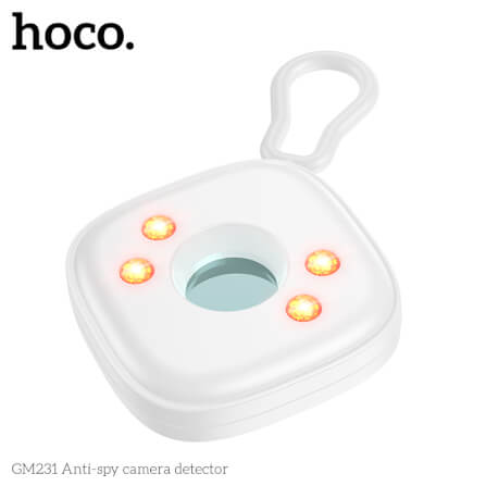 เครื่องตรวจจับกล้องอินฟาเรด HOCO GM231 ป้องกันการแอบถ่าย เพิ่มความปลอดภัย ตรวจจับระยะ 5 เมตร สีขาว_0