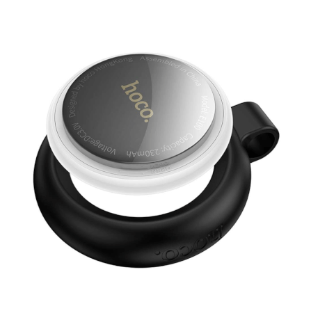 อุปกรณ์ติดตามจีพีเอส HOCO E100 สำหรับ APPLE IOS พร้อมเคสซิลิโคนในตัว สีขาว_0