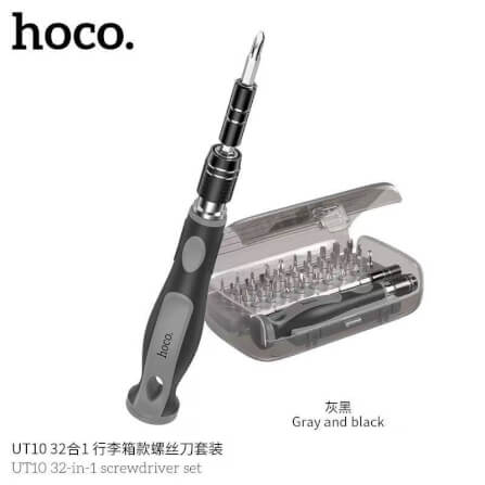 ชุดไขควงอเนกประสงค์ 32-IN-1 HOCO UT10 ครบจบในชุดเดียว พร้อมก้านต่อหัวเล็ก สำหรับอุปกรณ์อิเล็กทรอนิกส์_0
