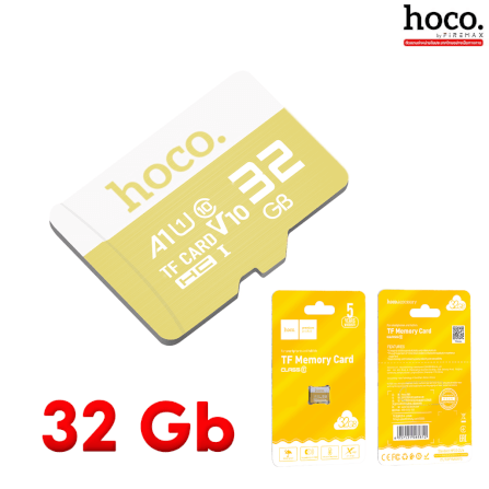 การ์ดหน่วยความจำ MICRO SD HOCO 32GB CLASS 10 ความเร็วสูง สำหรับอุปกรณ์ดิจิทัล_0