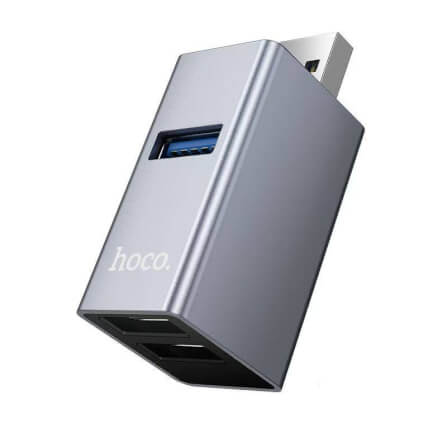อุปกรณ์เชื่อมต่อ 3IN1 HOCO HB54 USB TO USB 3.0 + USB 2.0 X 2 ความเร็วสูง 5GBPS_0