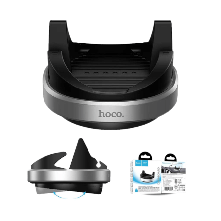 ที่วางโทรศัพท์ในรถ HOCO H100 สำหรับติดคอนโซล หมุนได้ 360° รองรับมือถือ 4.5-7 นิ้ว_0